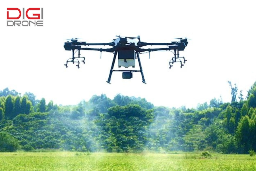Máy bay khảo sát Hệ thống vòi phun có công dụng phun thuốc và bón phân cho cây trồng