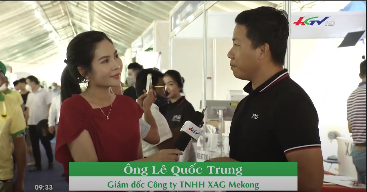 XAG Mekong lên sóng Truyền hình Hậu Giang tại Agritechnica Asia Live 2022